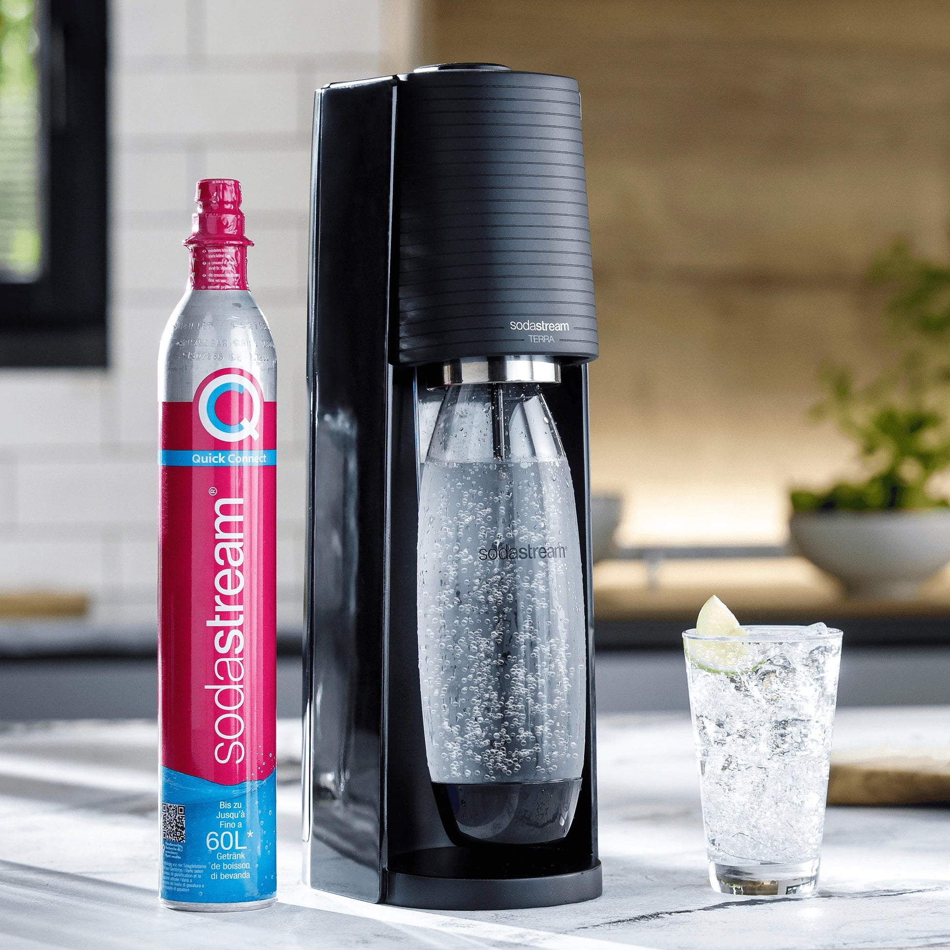 SodaStream Terra Sparkling Water Maker + Quick Connect